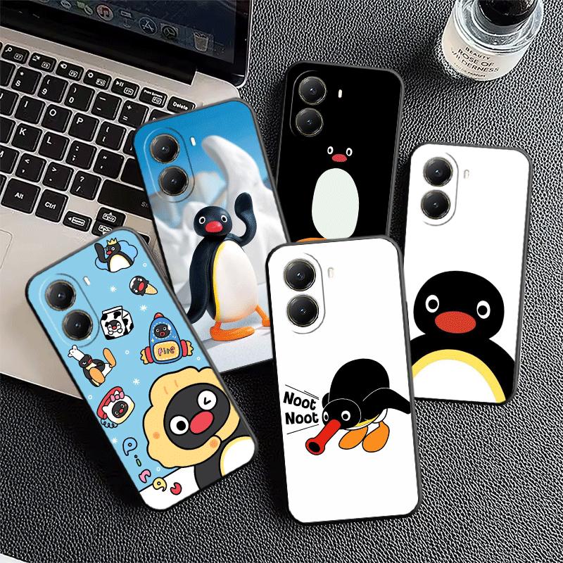 Cartoon P-Pingu Penguin Soft Phone Case for Xiaomi Poco X5 X6 X7 X8 Pro Max X3 F7 F8 Ultra M8 M7 M6 M5 Redmi 15 15C 14C 13C 12C
