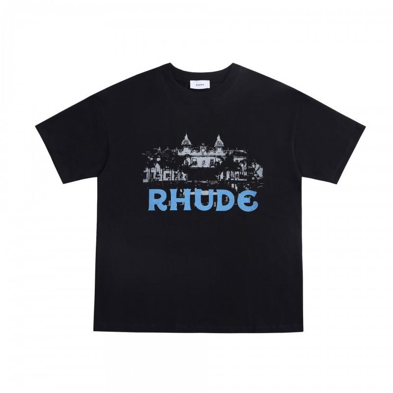 High Street Vintage T-Shirt Couples Loose Fit Crew Neck Short Sleeve Letter Print Casual Top