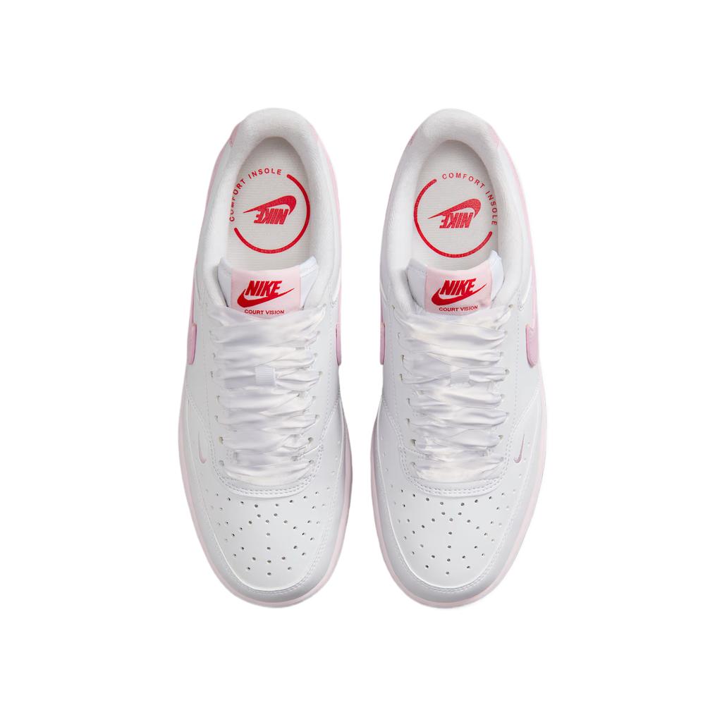 Nike Court Vision Low Textile, Synthetic Leather Breathable Low top Skateboard Shoes Women's IR0797-100