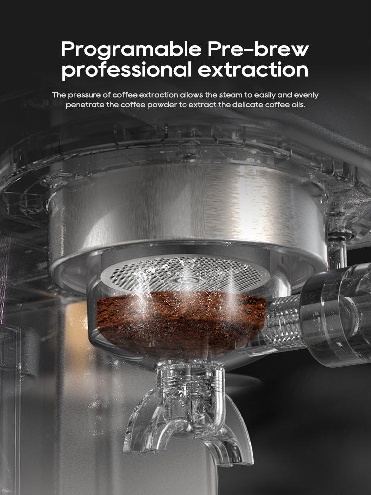 HiBREW H10A Semi Automatic Espresso Coffee Machine, 19Bar, Cold/Hot Coffee Maker