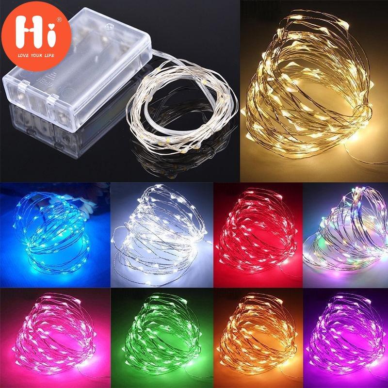 

Привет, 10 м, 5 м, 3 м, 2 м, медная проволока, светодиодная гирлянда с мишурой на батарейках, сказочные светодиодные гирлянды для праздника, Рождества, свадьбы, вечеринки, декор