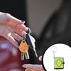 PVC Car Hanging Key Ring Delicate Pattern Tear-resistant And Non-deformable With Hook Keychain
