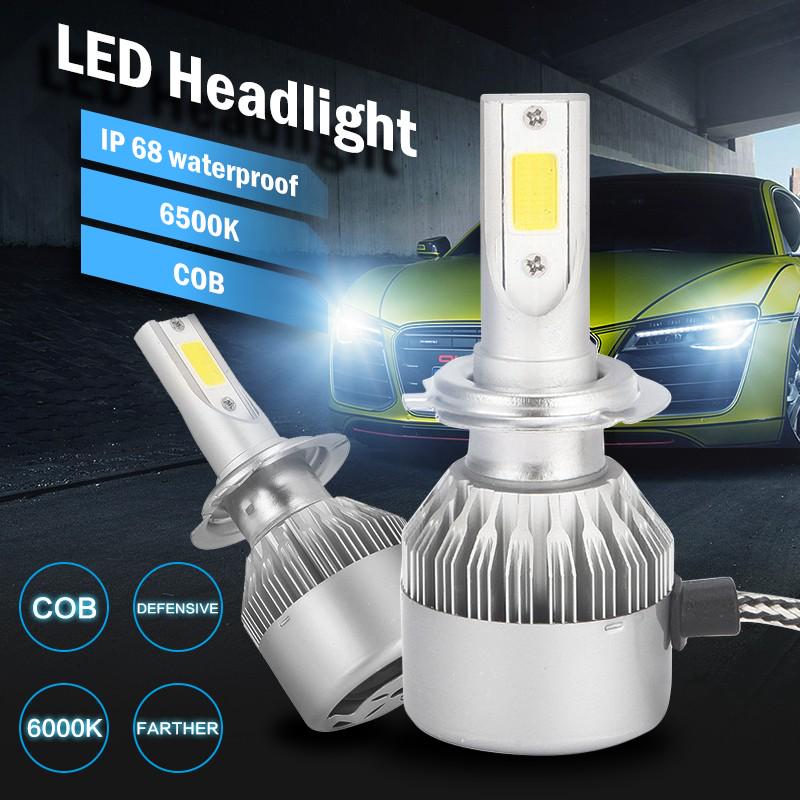 Buy 1/2 Pieces Super Bright Car Lights Bulbs LED H1 H7 Car Headlight