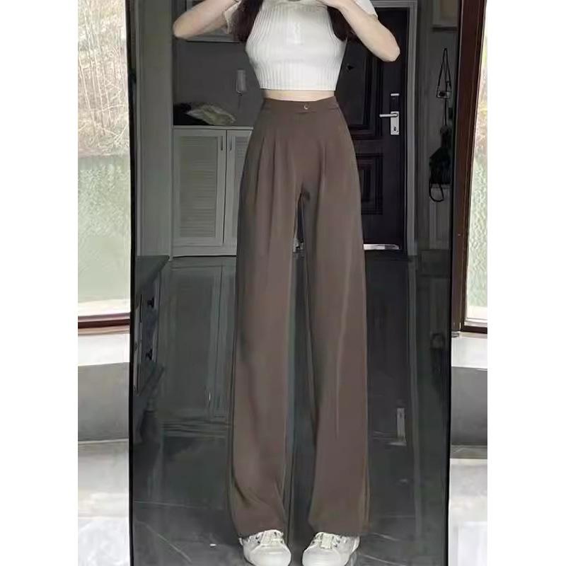 Wide-leg Casual Pants Women's Summer New Narrow Version High-waisted Drape Suit Pants