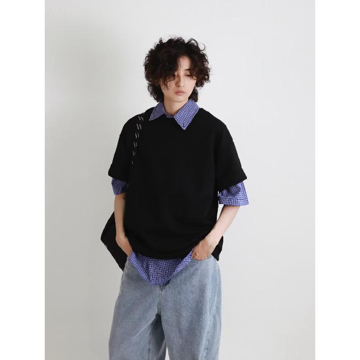 2024 Letter Long Sleeved Shirt Japanese Hong Kong Style Ins Loose Shirt Men'S Summer Trend Versatile Casual Jacket