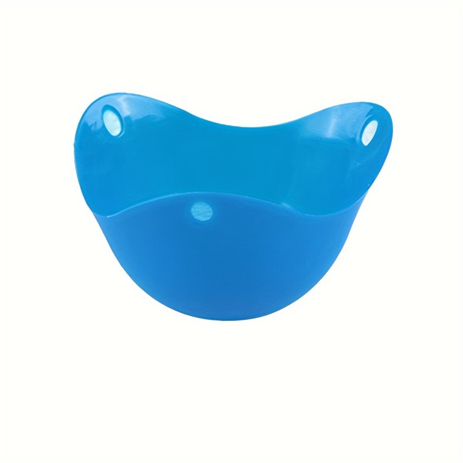 

1 шт. Яйцеварка из термостойкого силикона, антипригарная яйцеварка, силиконовая яйцеварка. синий