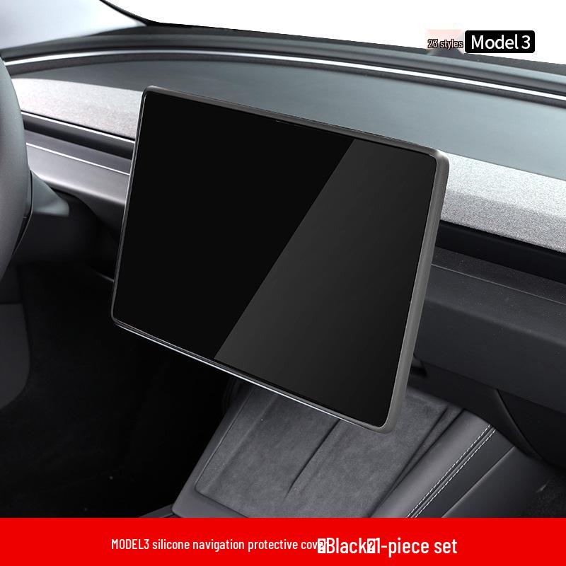 Tesla Model 3 '23 Mittelkonsole Anti-Kollisions-Silikonrahmen