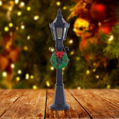 Mini Street Lamp Post Model Miniature Scenery Holiday Decor Fairy Garden Sculpture