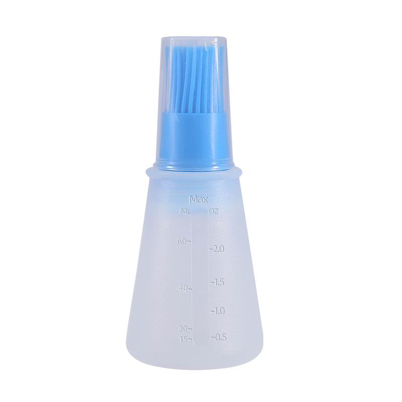 Silicone Kitchen/BBQ Oil & Seasoning Brush with Scale & Lid