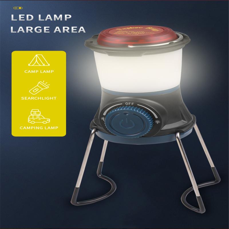 Camping Light Led Rotary Switch Magnet Hook Portable Horse Lamp For Outdoor Camping Emergency Light