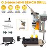 180W 0.6-6 Mm Micro Mini Bench Drill Drilling Machine Milling Machine Household Electric Drill DIY Precise Hole Puncher For DIY