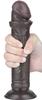 Sliding Skin Dildo 17 X 4cm Black - LoveToy SlidingSkin - Realistic Dildos