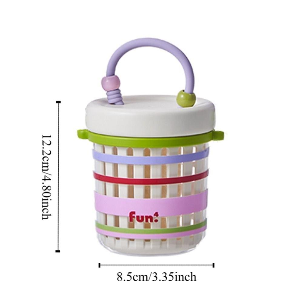 Leakproof Fruit Drain Cup Dopamine Food Container Portable Salad Cup  School