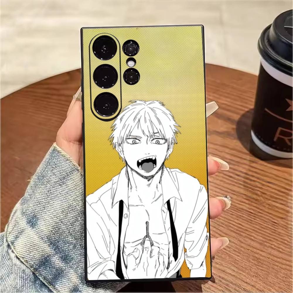 Hot-Anime C-ChainSaw-MAN Phone Case For Samsung S25,S24,S21,S22,S23,S20,Ultra,S26,Plus,Fe,Note,5G Black Cover Samsung S20ULTRA5G