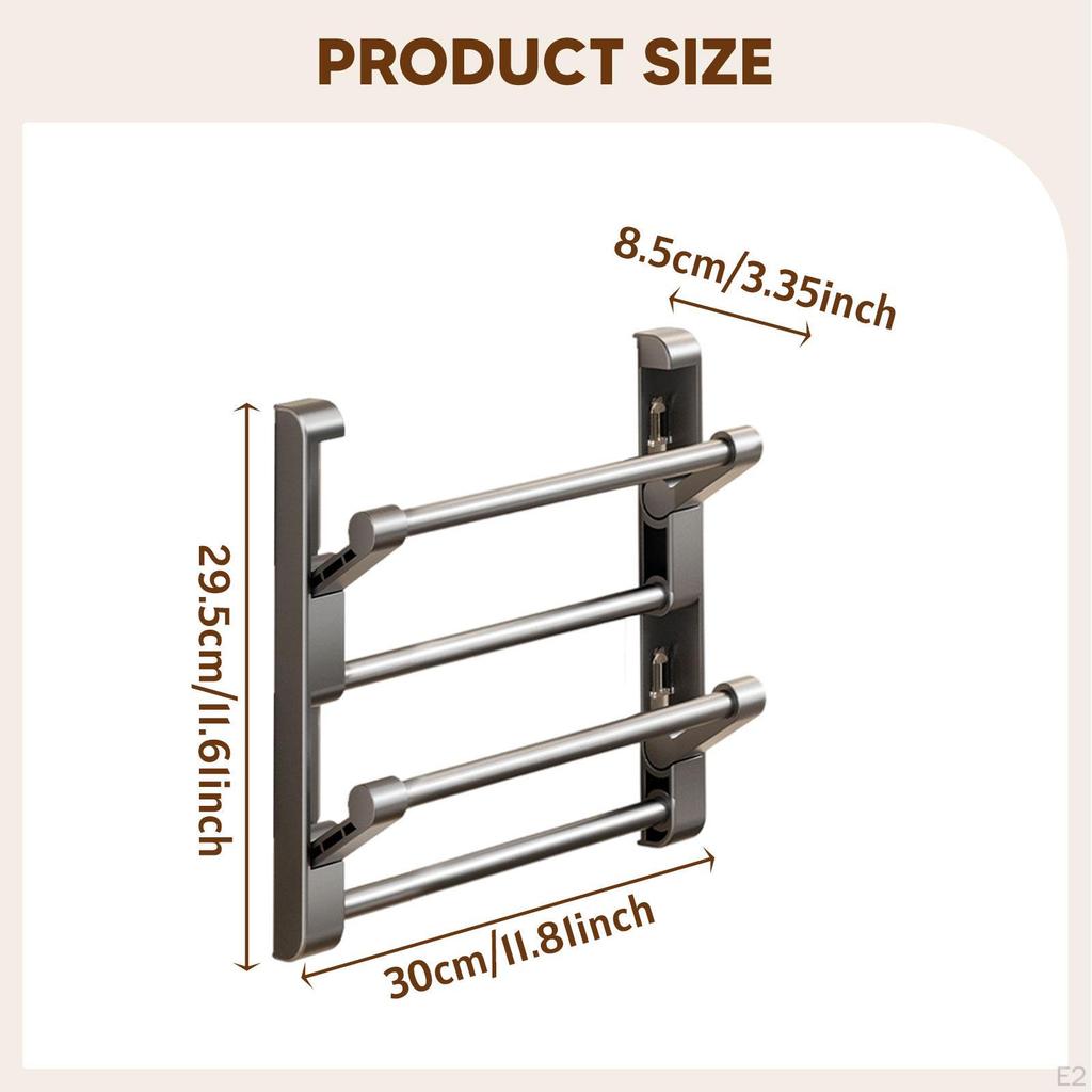 Foldable Wall-mounted Shoe Rack Saves Space And Allows You to Hang Accessories in Caravans, Closets,