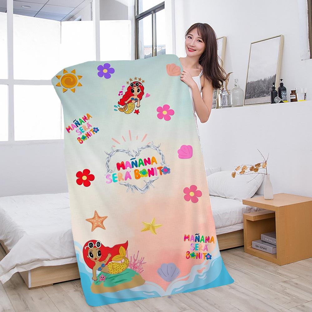 Karol g Manana Sera Bonito Beach Towel For Kids Bath Towel Pool Towel Vacation Gift Picnic Towel Party Gift
