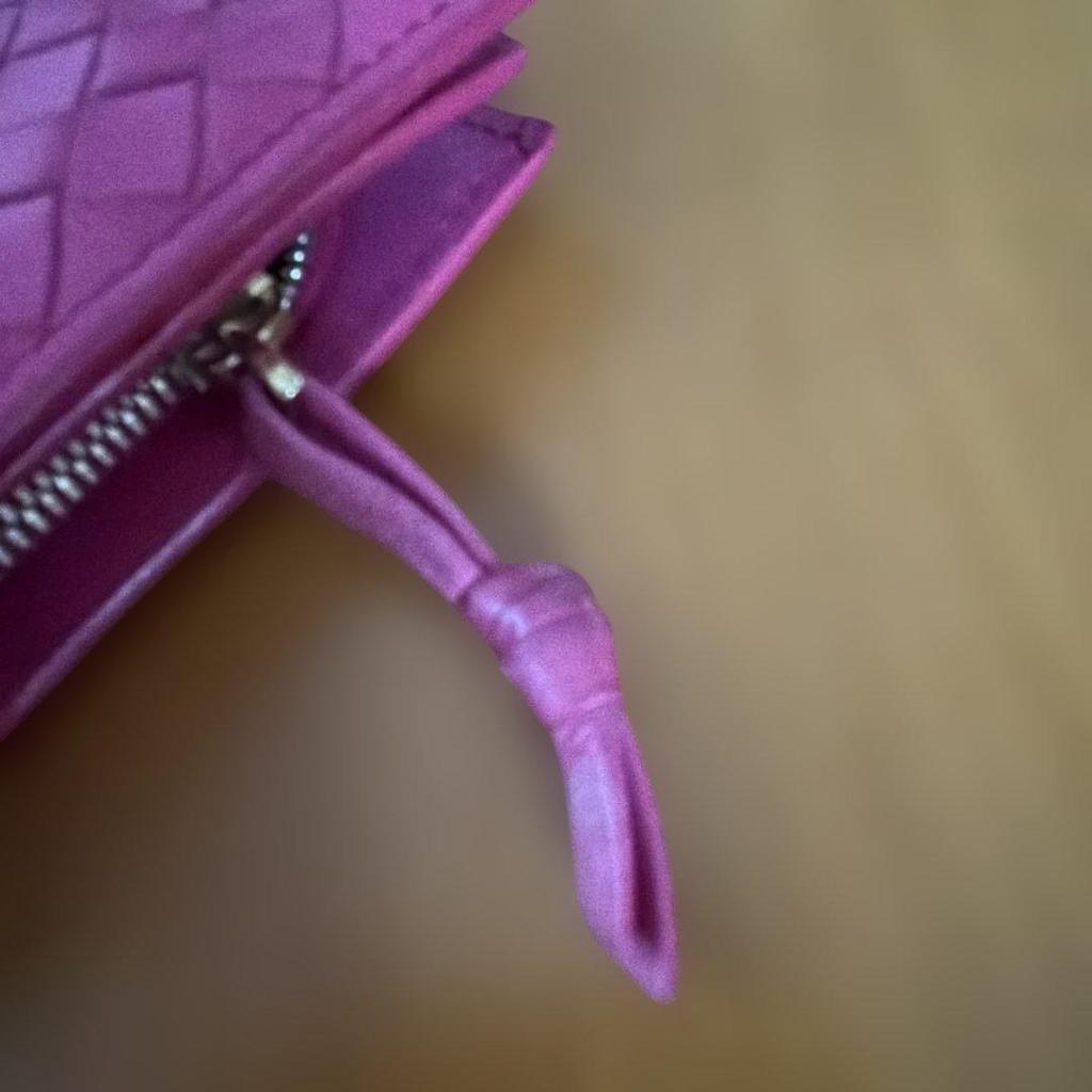 Used Bottega Veneta Long Wallet Pink