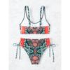 Neues Damen-Bikini-Set Badeanzug Badebekleidung Übergröße Push-Up Groß Groß Blumig Badeanzüge Strandbekleidung Badesachen