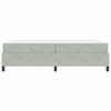 Bed Frame Light Grey 200 x 200 cm Fabric