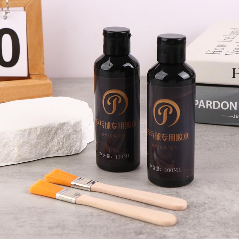 100Ml Table Tennis Glue Professional Rubber Table Tennis Racket Glue With Brush Strong Ping Pong Racket Repair Adhesive