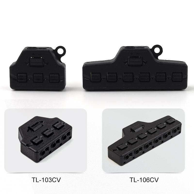 Quick Connect Low Voltage Wire Splitter Distribution Block 3/6 Port Out Line Splitter For Lighting Led Strip Connection Terminal