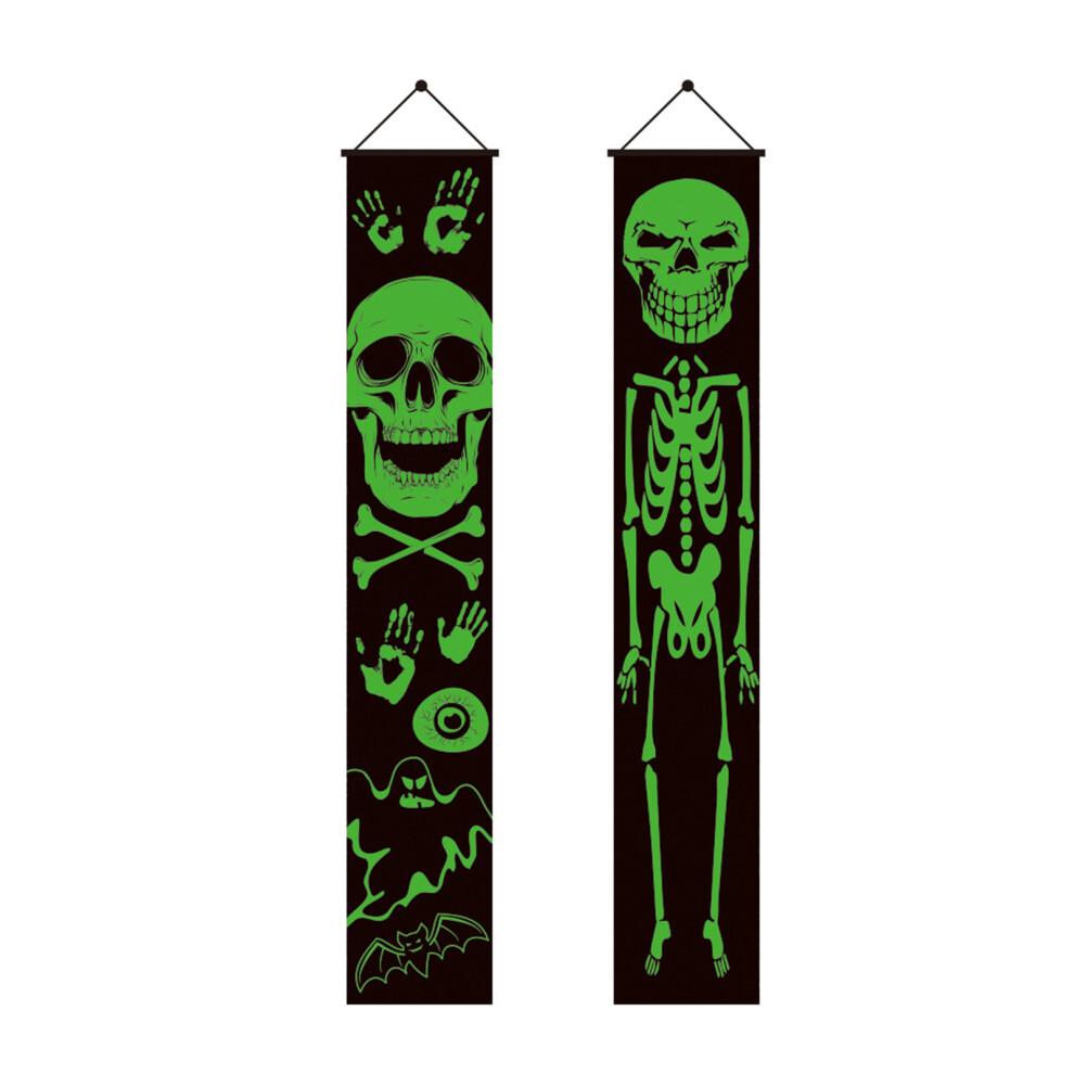 Glow-in-the-dark Wall Stickers for Halloween, Reusable PVC Window Decals for Spooky Skeleton Themed Decorations, Perfect for Nighttime Festivities, Su