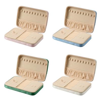 Plush Jewelry Organizers Case Practical and Stylish Jewelry Organization Case for Daily and Travel Essential