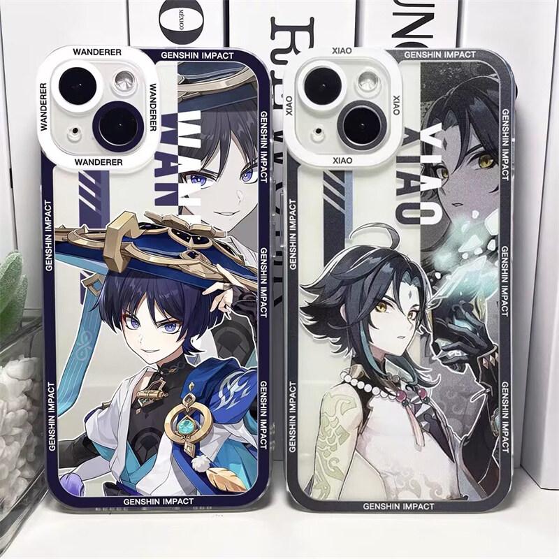 Genshin Impact Case For iPhone 11 12 13 14 15 Pro Max Mini 6 6S 7 8 Plus XR XS Max X Xiao Zhongli Wanderer Alhaitham Cover