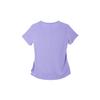 Nike Dri-Fit One Luxe Solid Logo Crew Neck T-Shirt Women Tops Purple DD0619-567