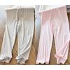 Girls' Mosquito Proof Pants with Fungus Edge Elastic Ice Silk Breathable Slim Fit Leggings for Children and Babies, Thin Pants for Summer