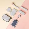 AsAlways Rhinestone Compact Pocket Mirror Portable Travel Cute Cosmetic Mirror Folding Handheld Double-Sided 1x/2x Magnifying Purse Mirror (Silver)