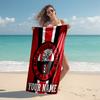 Personalized customized proof beach towel with AFC Ajax logo pattern - soft, absorbent,quick-drying,perfect
