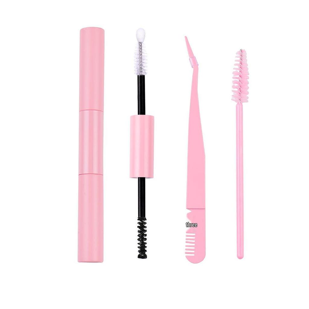 DIY Dense D-Curl False Eyelash Extension Set - Fluffy, Segmented & Curled Doll Lashes