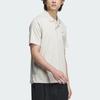 Adidas Solid Color Casual Training Short Sleeve Polo Shirt Men Tops Beige JE6666