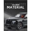 1/24 Rolls Royce Cullinan SUV Alloy Diecast Model Metal Vehicle Ornament Front Wheel Steering Pull Back Toy Trendy Gift for Boys