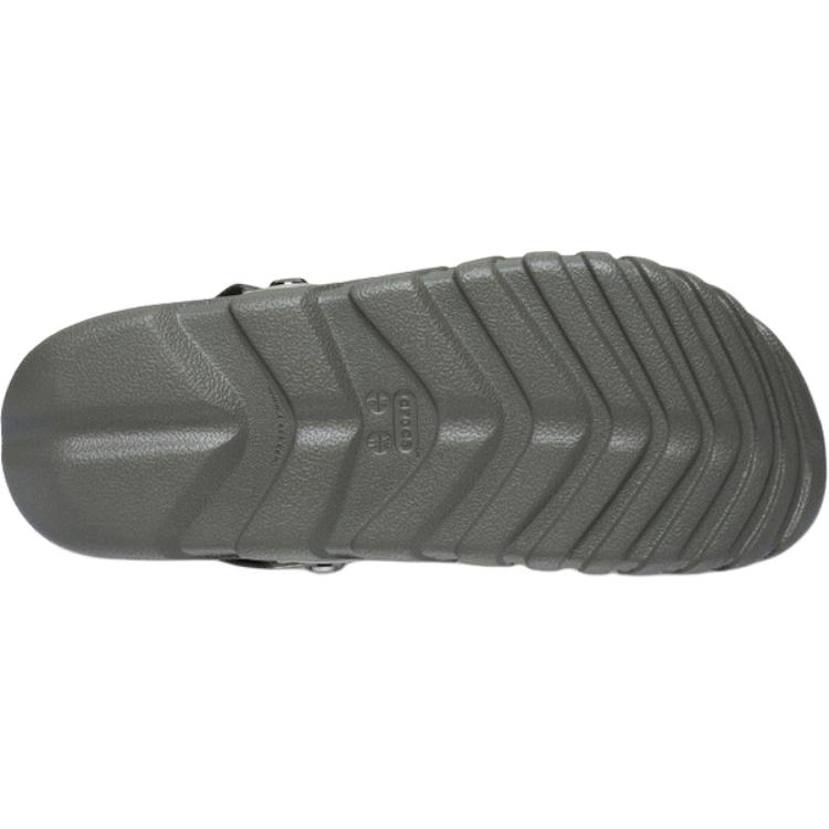 Crocs Duet Max II EVA Bequeme Vielseitige Clogs Unisex Clogs Grau-Oliv 214215-3N4