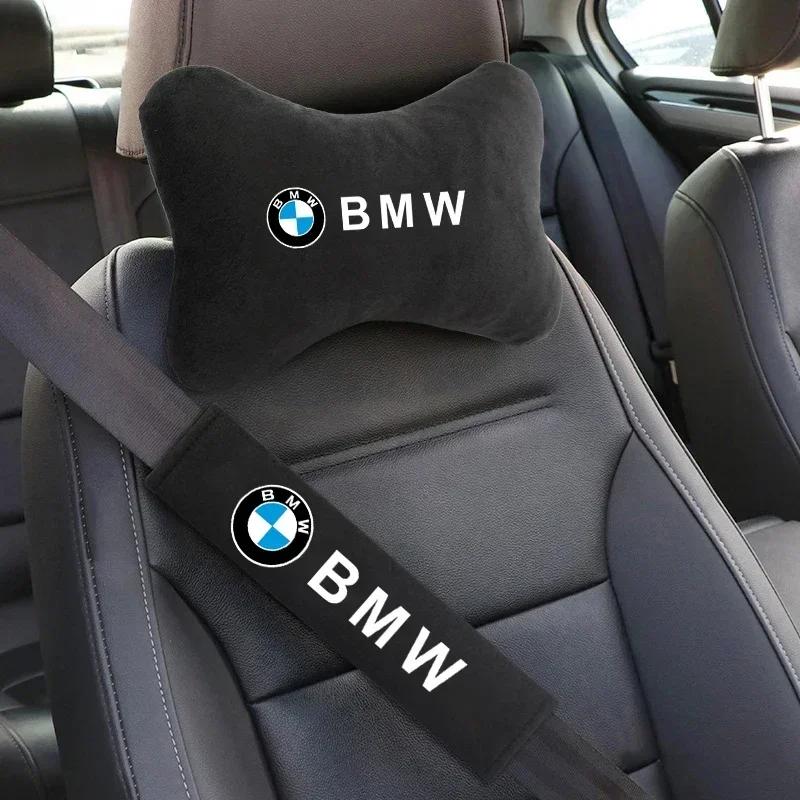 Naklejka Samochodowa Gorąca 2025 Poduszka Podszycia Zagłówka Samochodu Nakładka Na Ramię Pasa Bezpieczeństwa Pasuje Do BMW E36 E46 E53 E90 E60 E61 E93 E87 X1 X3 X5 X7 F30