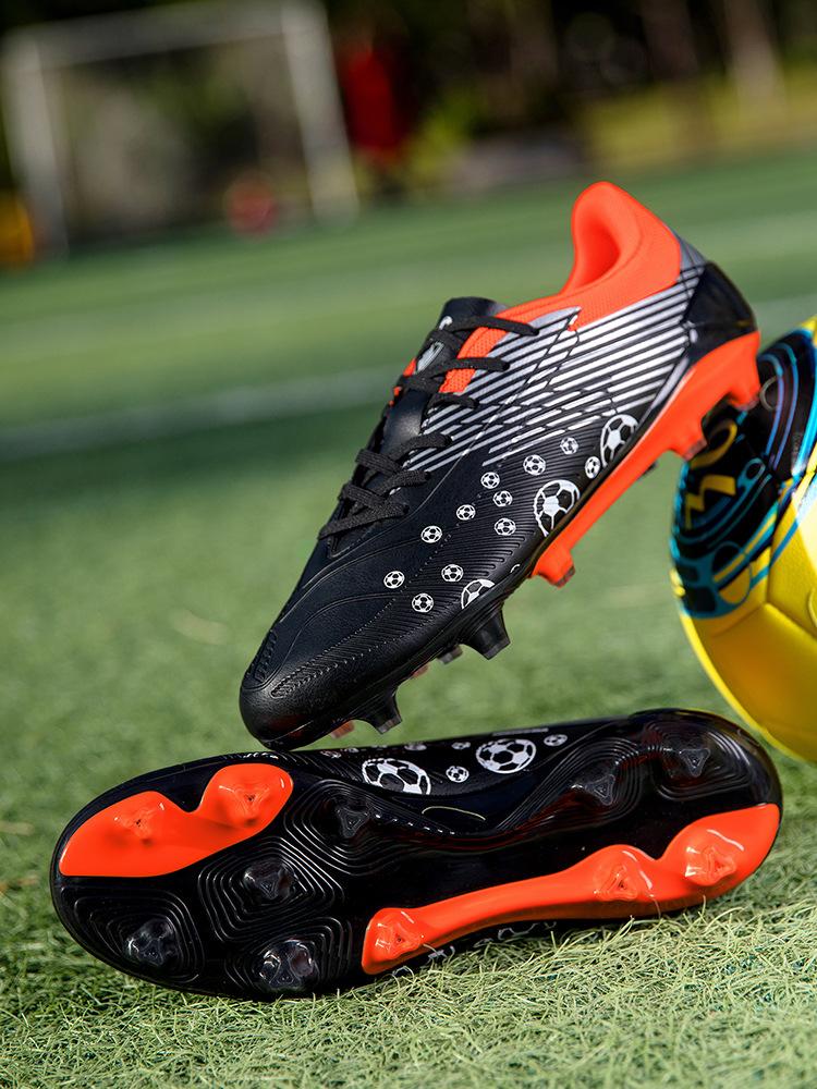 2025C Luo Football Shoes Low-top TF Broken Nails Non-slip Children's Training Long Nails Football Shoes