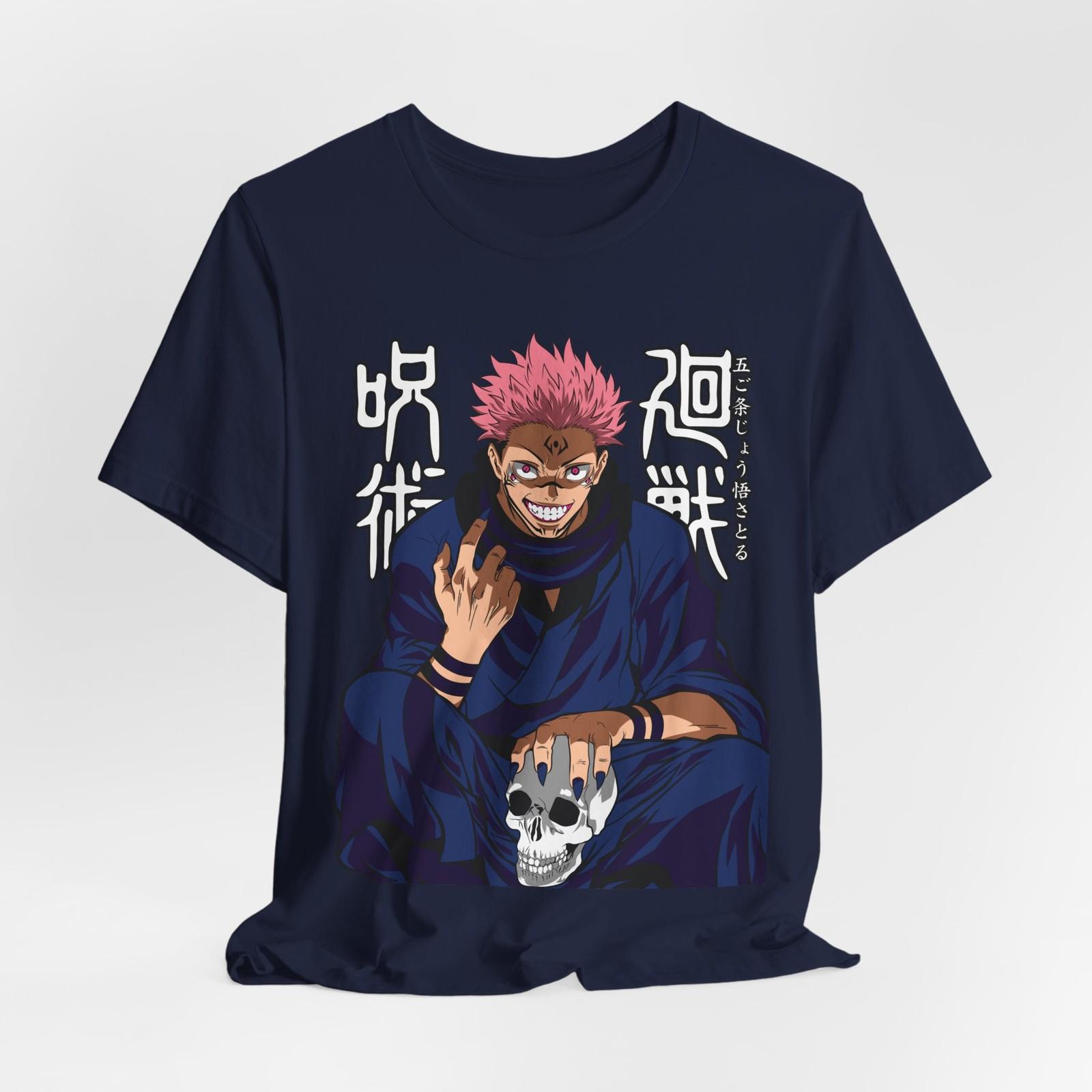 

Jujutsu Kaisen Anime T-Shirt Mens Womens Tees Top Tee Tops, Unisex Graphic T-Shirt Mens Womens Tees Top for Otaku, Japanese Manga XL