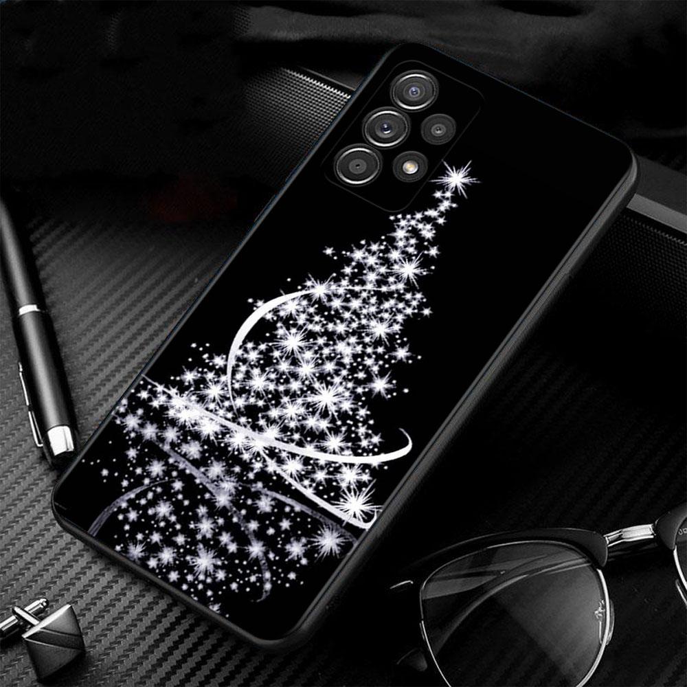 Phone Case For Samsung A52s A73 A72 A53 A33 A32 A22 A13 A02s A21s A12 A31 A91 A51 A71 A41 A23 A11 Merry Christmas Tree Deer
