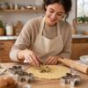 4-teiliges Edelstahl-Ausstecher-Set mit unregelmäßigen Puzzleformen zum Backen
