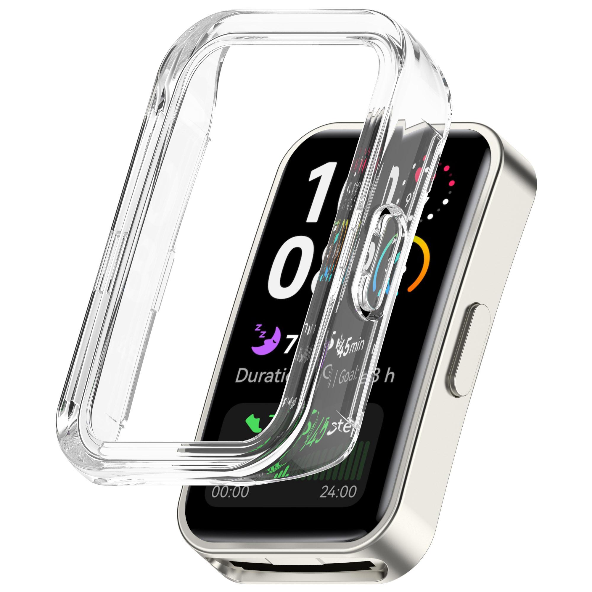 

Watch Case For Huawei Band 10 NFC/10/9 NFC/9/8 NFC/8 Half-Wrapped Hollow Hard PC Protective Cover Transparent