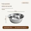 304 Stainless Steel Round Soup Bowls Set