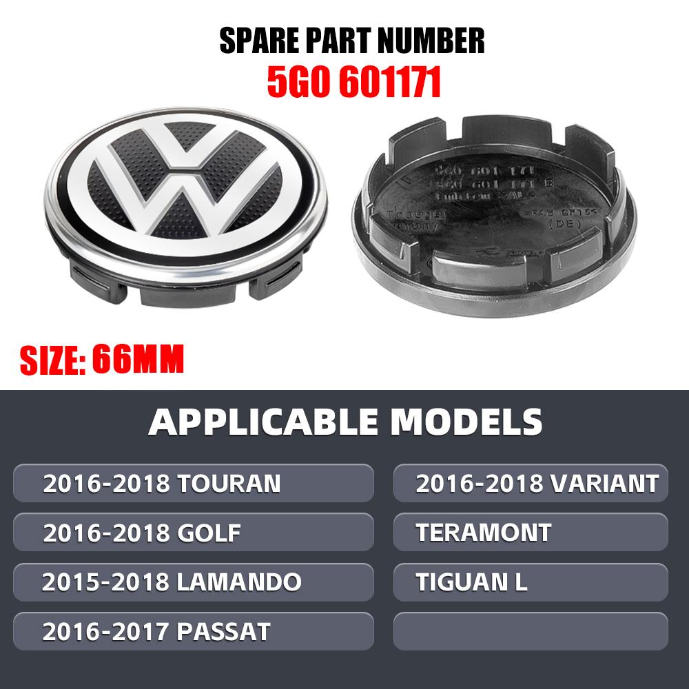 4PCS Car 56/65/66mm Wheel Center Hub Caps Cover Valve Cap For Volkswagen VW Golf R GTI Touareg Jetta CADDY Polo Tiguan B6 Passat QK1