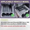 Middle Center Console Organizer Tray For - Chevy Silverado/GMC Sierra 1500 Full Console w/Bucket Seats Only Hidden Cover