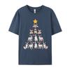 French Bulldog Christmas Tree French T Shirt Tops Shirts Prevailing Cotton Unique Style Unisexs Grahpic Tee Shirt