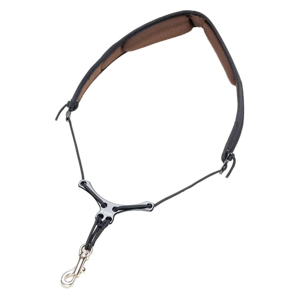 Washable Bird Adjustable Saxophone Strap with Standard Pads and Plates B.AIR Strap, (WBSA-AS)