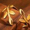 Thumb Ring Vine Shape Adjustable Opening Design Finger Ring Titanium Steel Finger Band Versatile Jewelry Gift