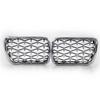 Do BMW E36 Seria 3 1997-1999 Grill Samochodowy Styl Diamentowy Przednia Nerka ABS Przednia Pokrywa Grill Srebrny 51138195152 51138195151 Części