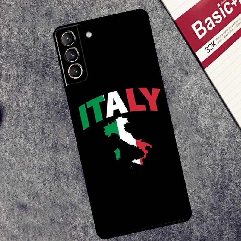 Flag Italy Case For Samsung Galaxy S25 S26 Ultra S20 S21 S22 S23 S10 Plus S25 FE S24 Ultra Cover Coque